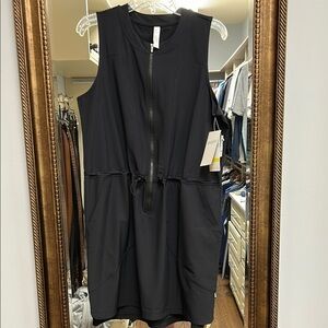 Zella Black Tie Front Sheath Mini Dress